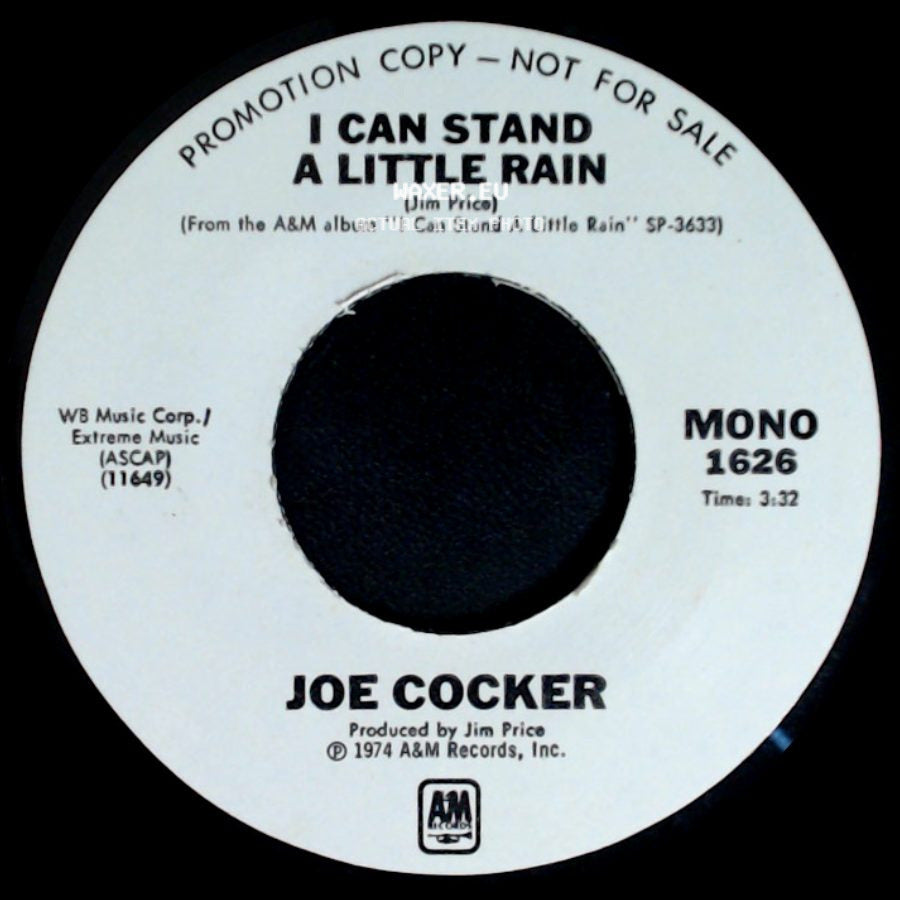 Joe Cocker - I Can Stand A Little Rain / I Can Stand A Little Rain side B