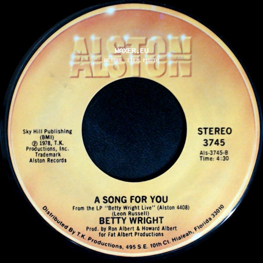 Betty Wright - Lovin' Is Really My Game / A Song For You side B