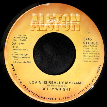 Betty Wright - A Song For You / Lovin' Is Really My Game side B
