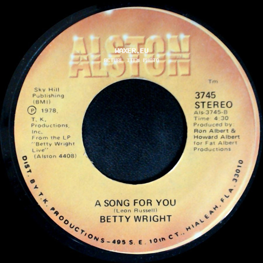 Betty Wright - A Song For You / Lovin' Is Really My Game side A