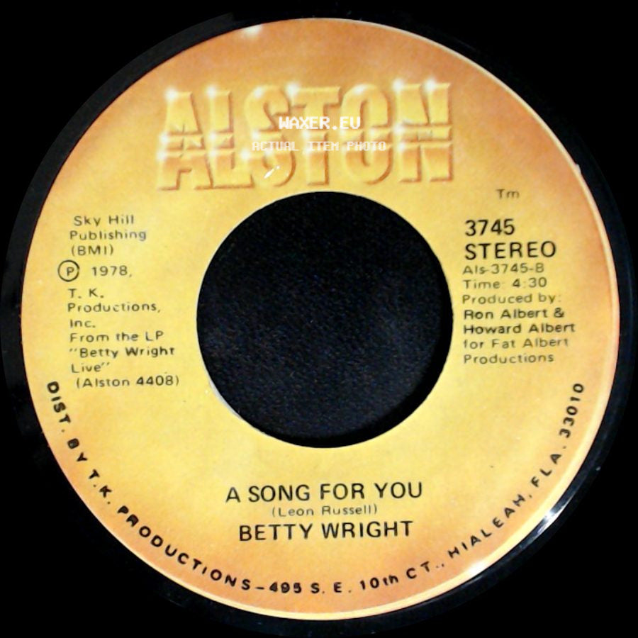 Betty Wright - A Song For You / Lovin' Is Really My Game side A