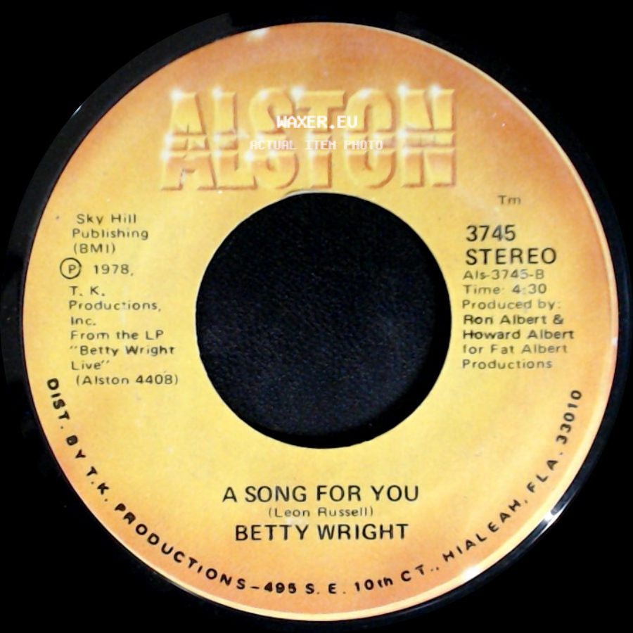 Betty Wright - A Song For You / Lovin' Is Really My Game side A