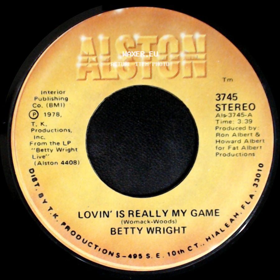 Betty Wright - A Song For You / Lovin' Is Really My Game side B
