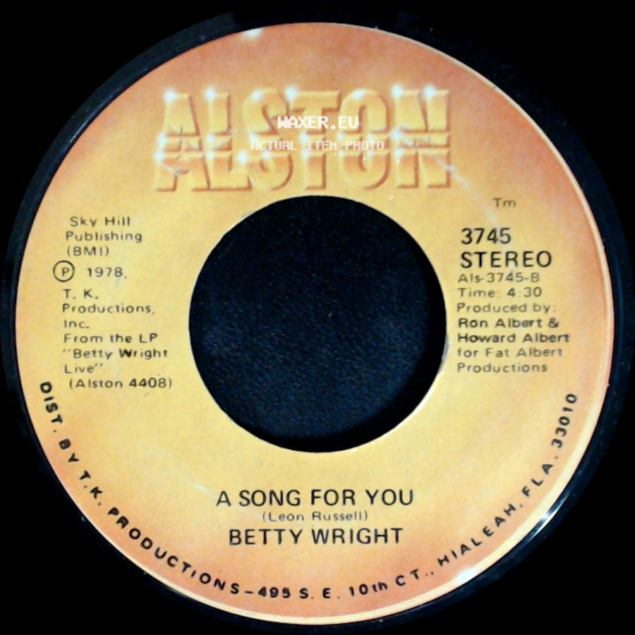 Betty Wright - A Song For You / Lovin' Is Really My Game side A