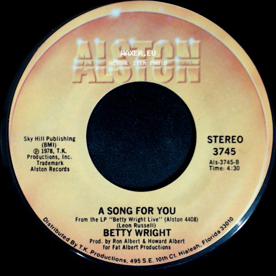 Betty Wright - A Song For You / Lovin' Is Really My Game side A