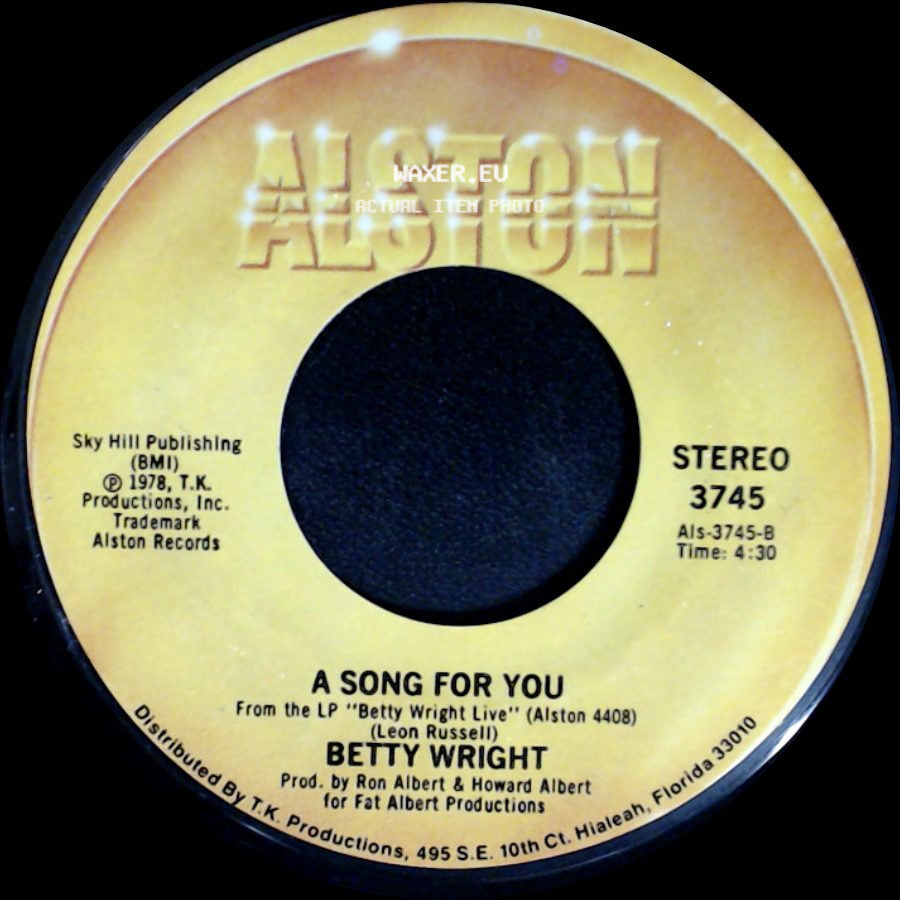 Betty Wright - A Song For You / Lovin' Is Really My Game side A