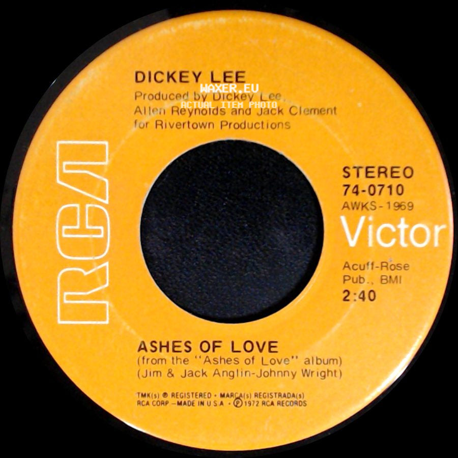 Dickey Lee - A Kingdom I Call Home / Ashes Of Love side B
