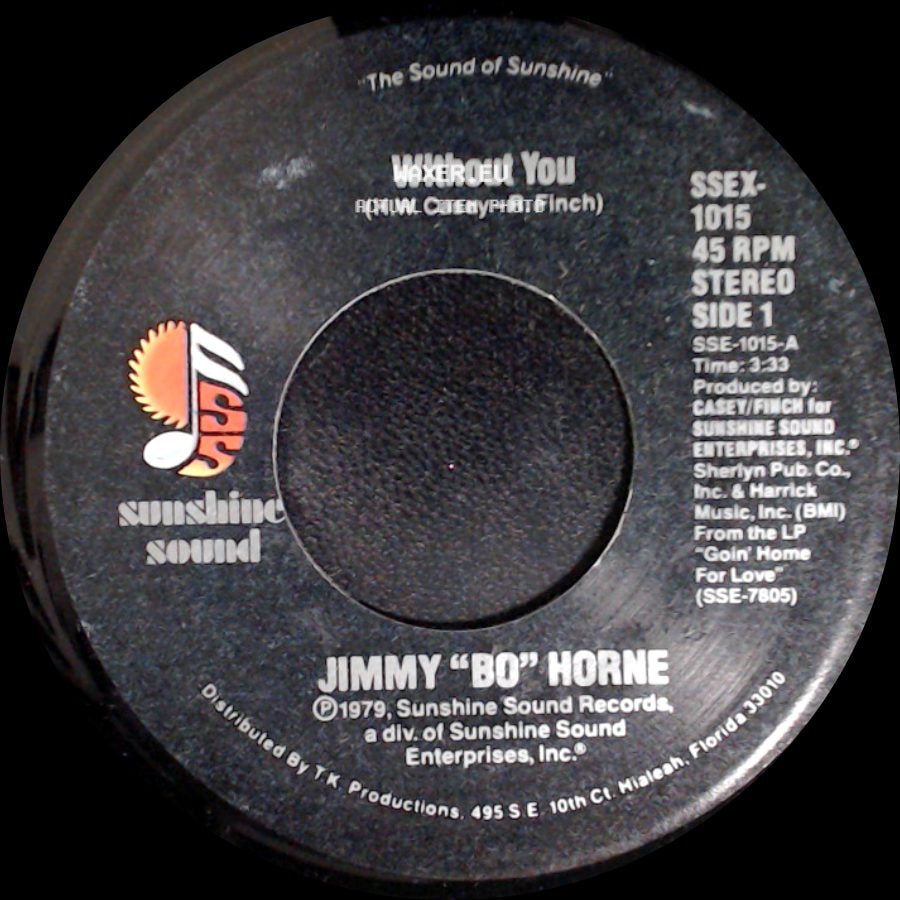 Jimmy "Bo" Horne - Without You / Goin' Home For Love side A