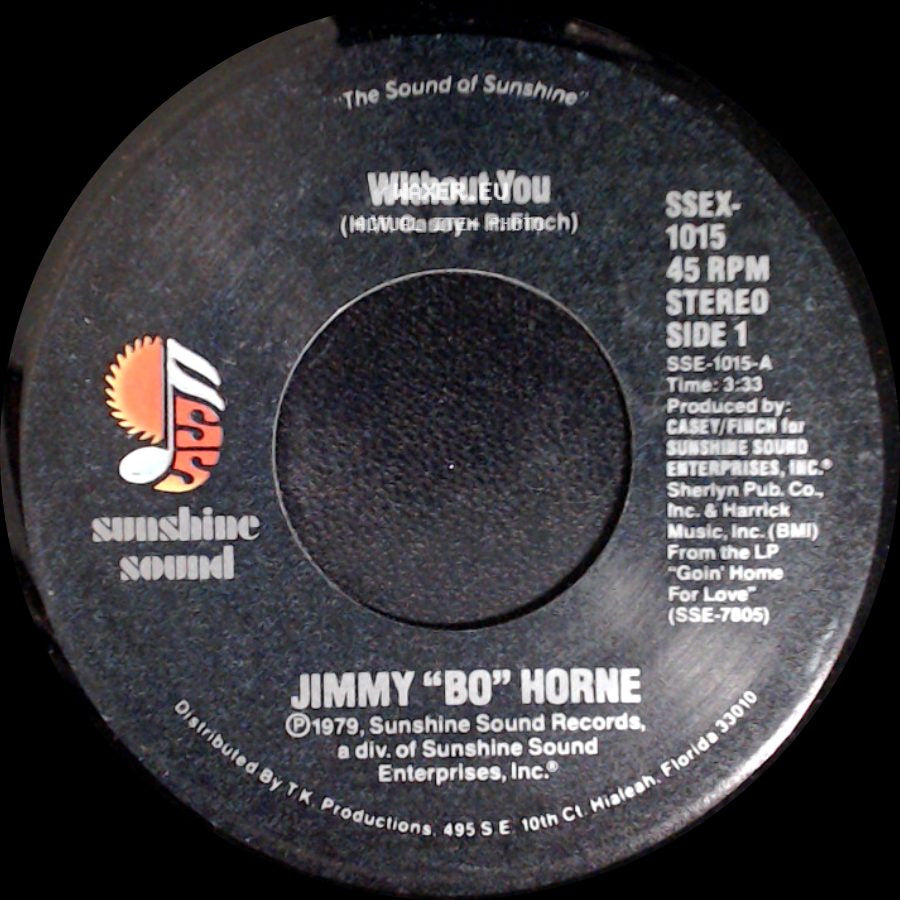 Jimmy "Bo" Horne - Without You / Goin' Home For Love side A