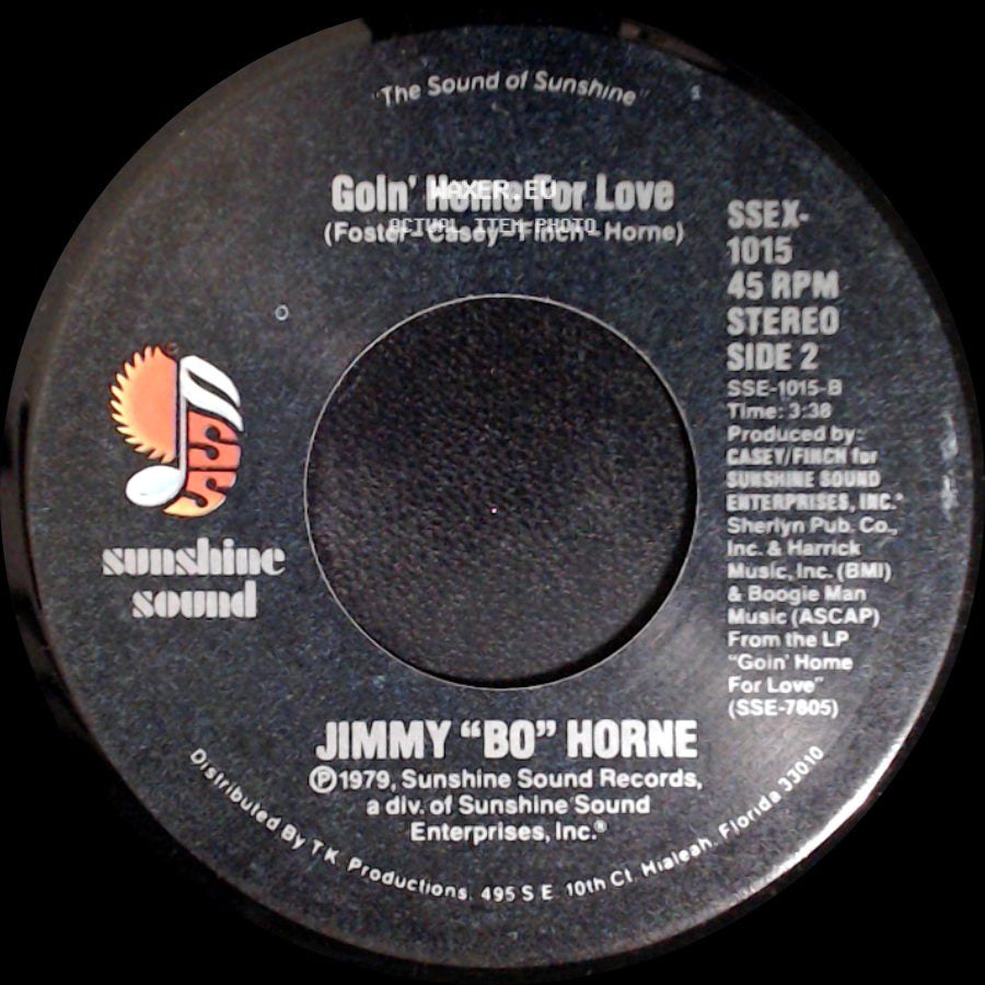 Jimmy "Bo" Horne - Without You / Goin' Home For Love side B