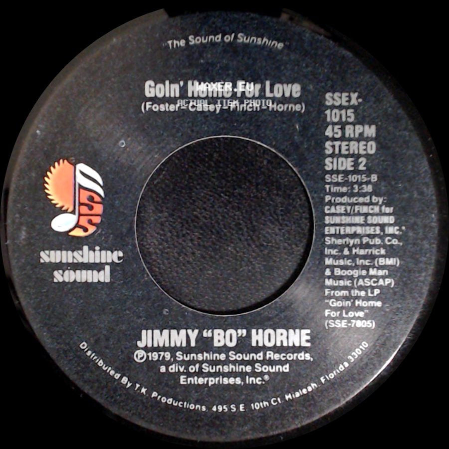 Jimmy "Bo" Horne - Without You / Goin' Home For Love side B