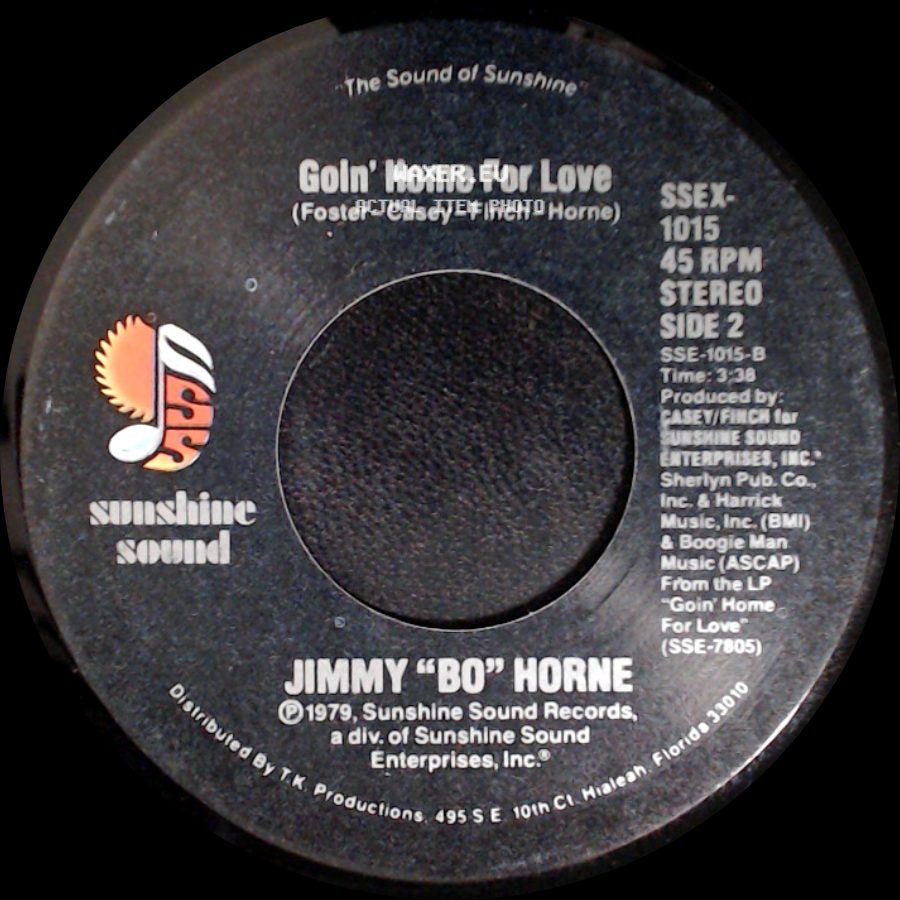 Jimmy "Bo" Horne - Without You / Goin' Home For Love side B