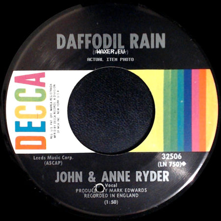 John & Anne Ryder - I Still Believe In Tomorrow / Daffodil Rain side B