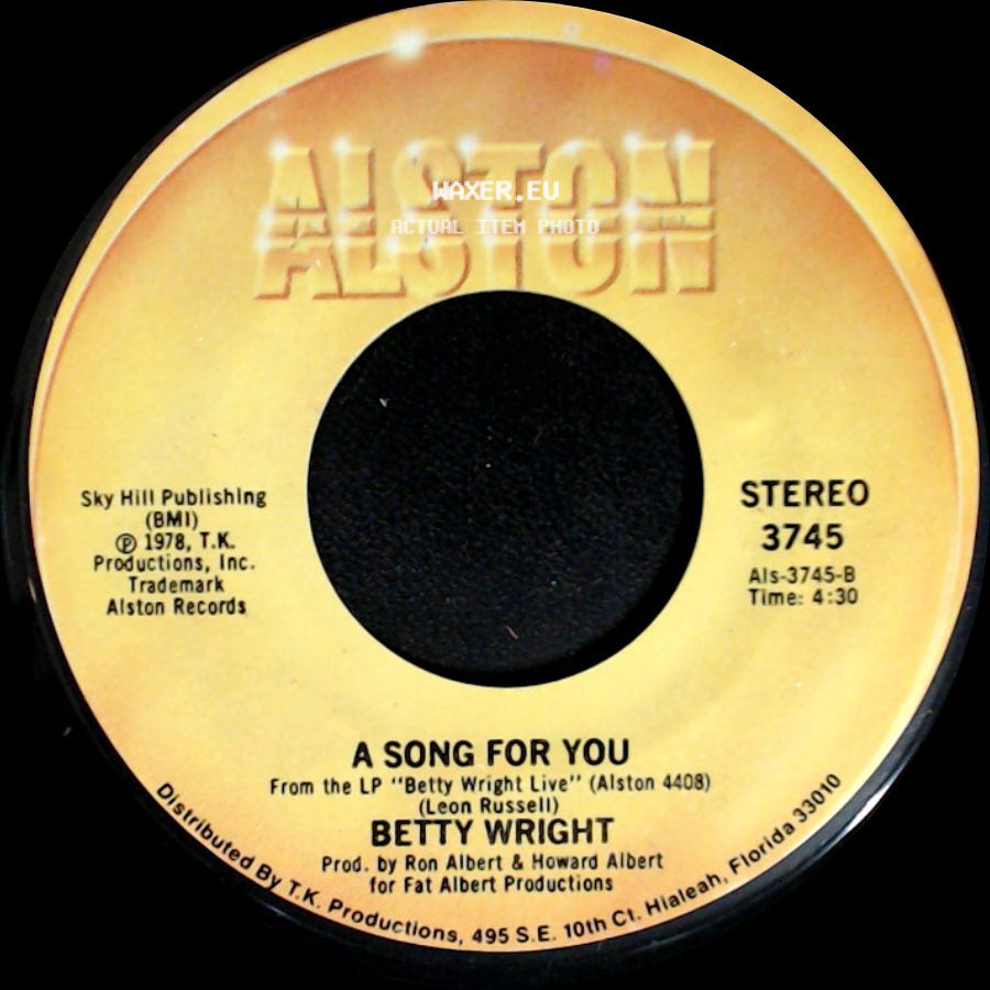 Betty Wright - A Song For You / Lovin' Is Really My Game side A