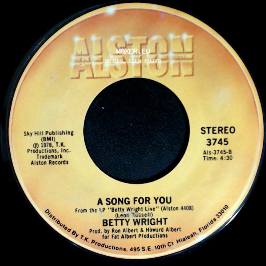 Betty Wright - A Song For You / Lovin' Is Really My Game side A
