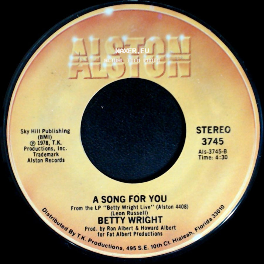 Betty Wright - A Song For You / Lovin' Is Really My Game side A