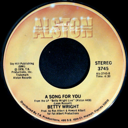Betty Wright - A Song For You / Lovin' Is Really My Game side A