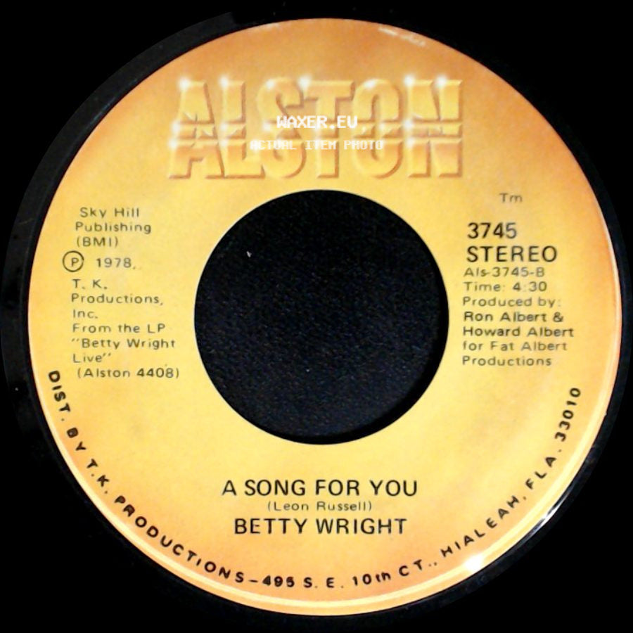 Betty Wright - Lovin' Is Really My Game / A Song For You side B