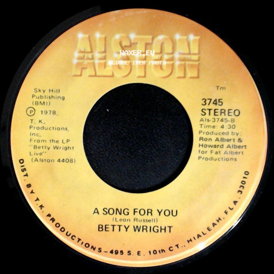 Betty Wright - Lovin' Is Really My Game / A Song For You side B