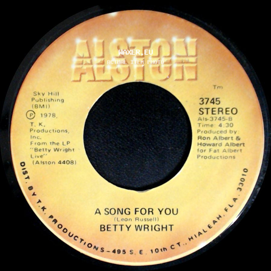 Betty Wright - A Song For You / Lovin' Is Really My Game side A