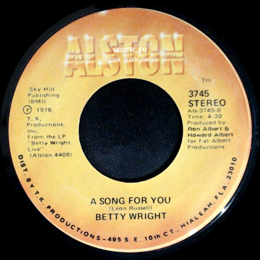 Betty Wright - A Song For You / Lovin' Is Really My Game side A