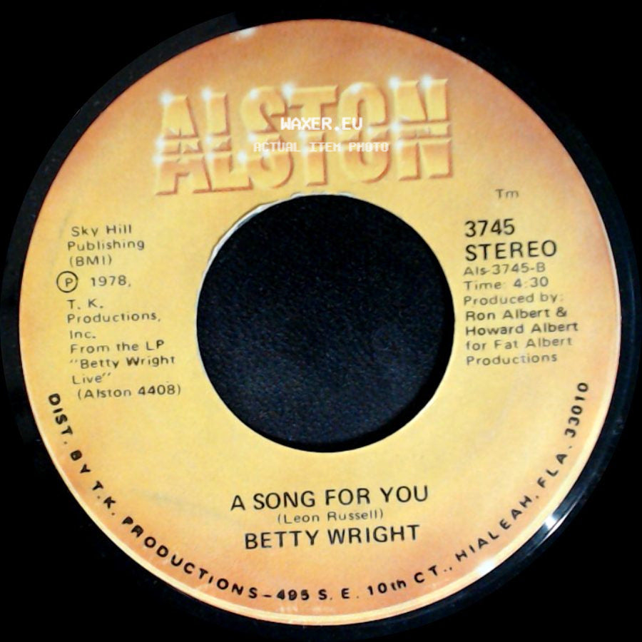 Betty Wright - Lovin' Is Really My Game / A Song For You side B