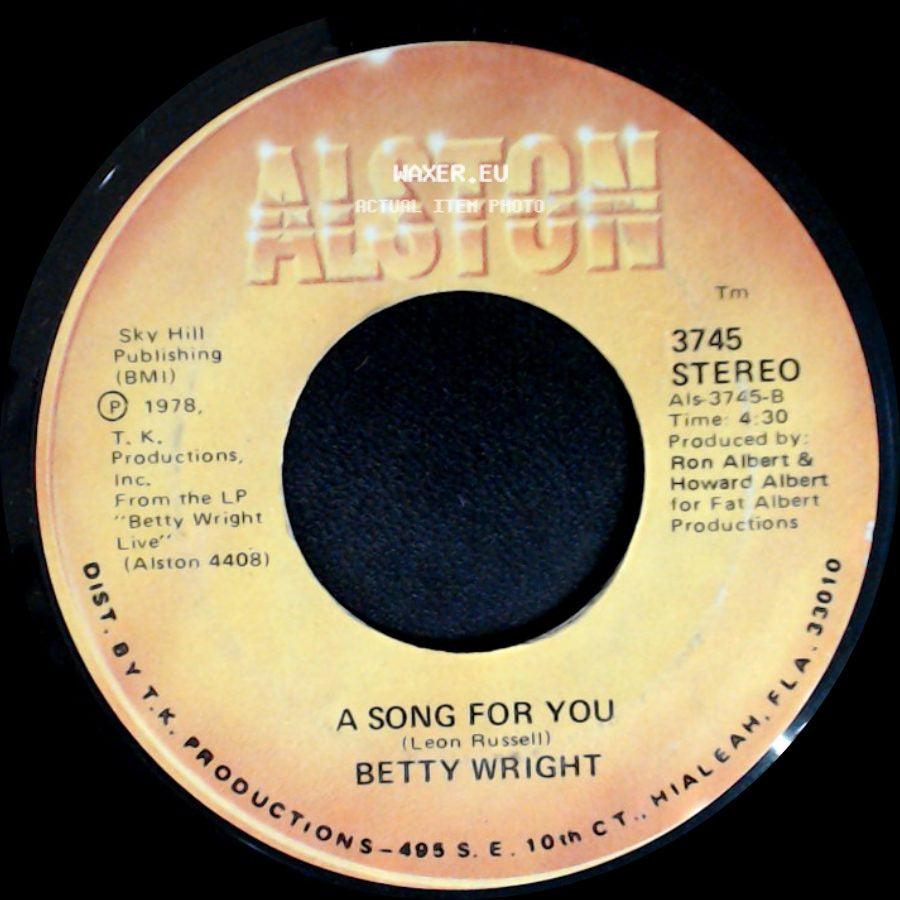 Betty Wright - Lovin' Is Really My Game / A Song For You side B