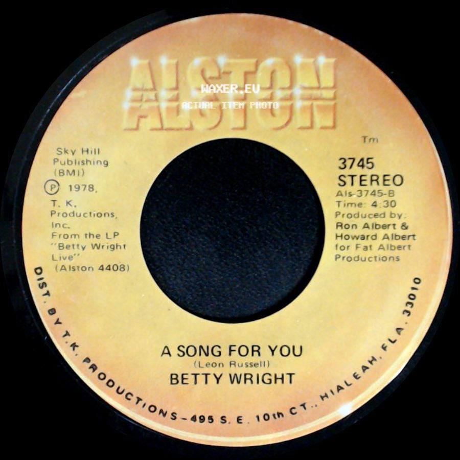 Betty Wright - Lovin' Is Really My Game / A Song For You side B