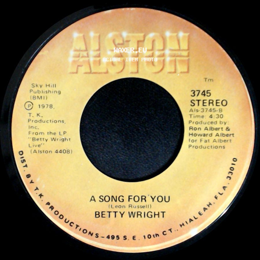 Betty Wright - Lovin' Is Really My Game / A Song For You side B