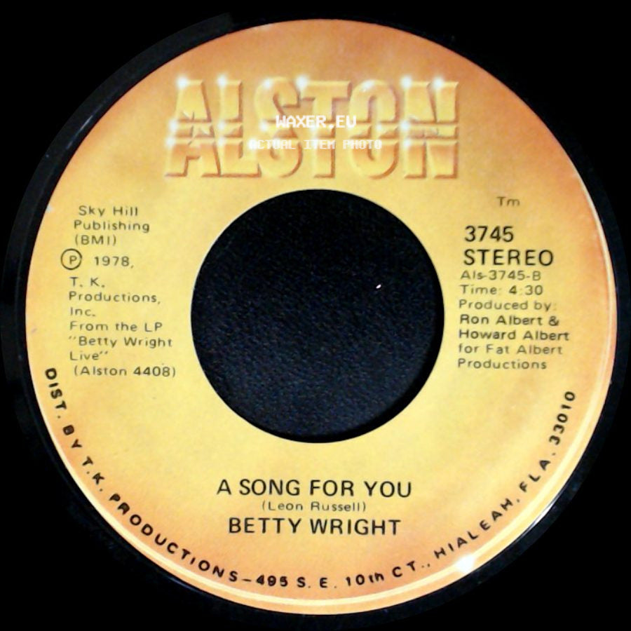 Betty Wright - Lovin' Is Really My Game / A Song For You side B
