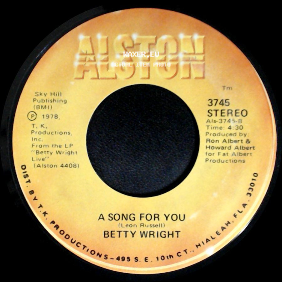 Betty Wright - Lovin' Is Really My Game / A Song For You side B