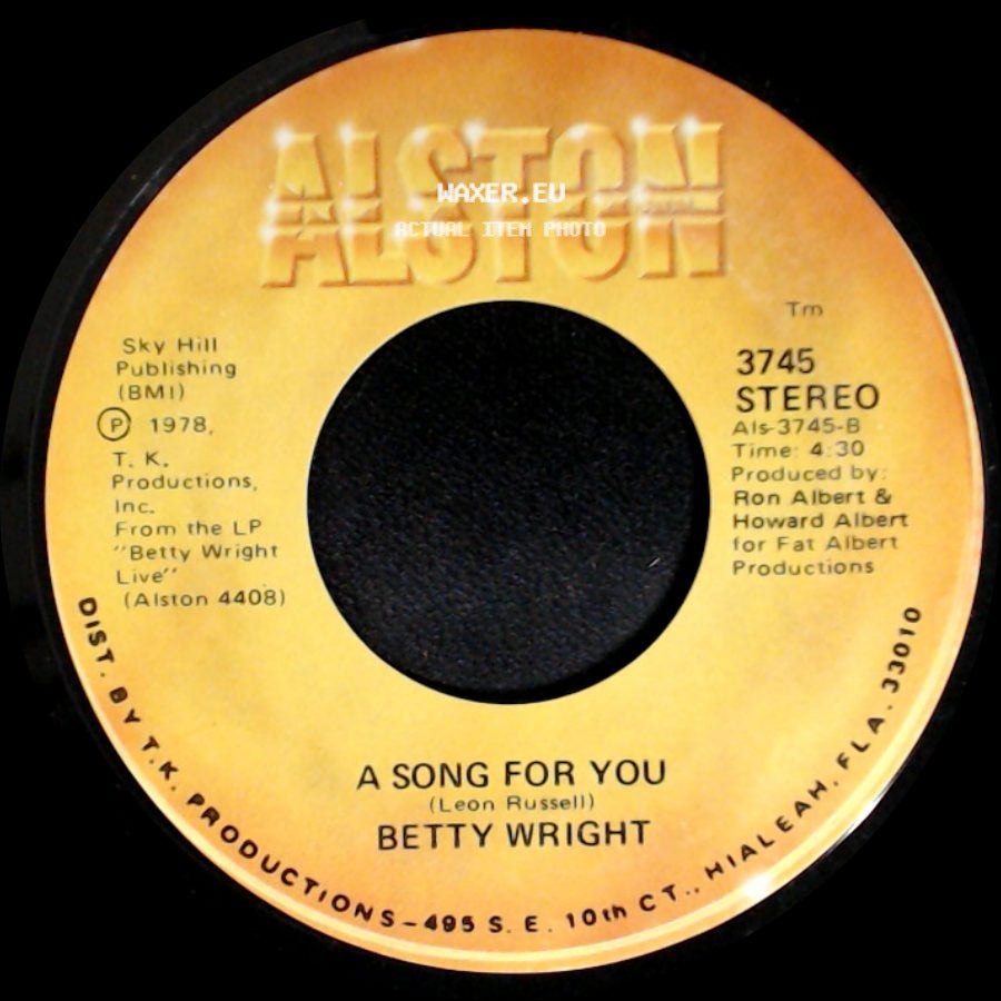 Betty Wright - Lovin' Is Really My Game / A Song For You side B