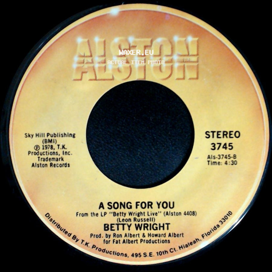 Betty Wright - A Song For You / Lovin' Is Really My Game side A