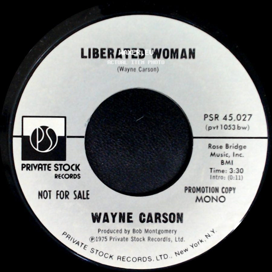 Wayne Carson - Liberated Woman / Liberated Woman side B