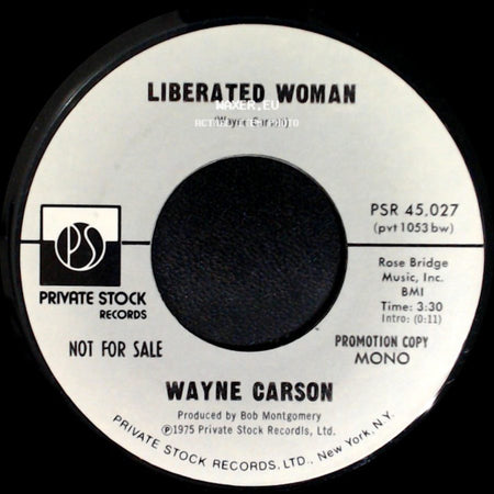 Wayne Carson - Liberated Woman / Liberated Woman side B