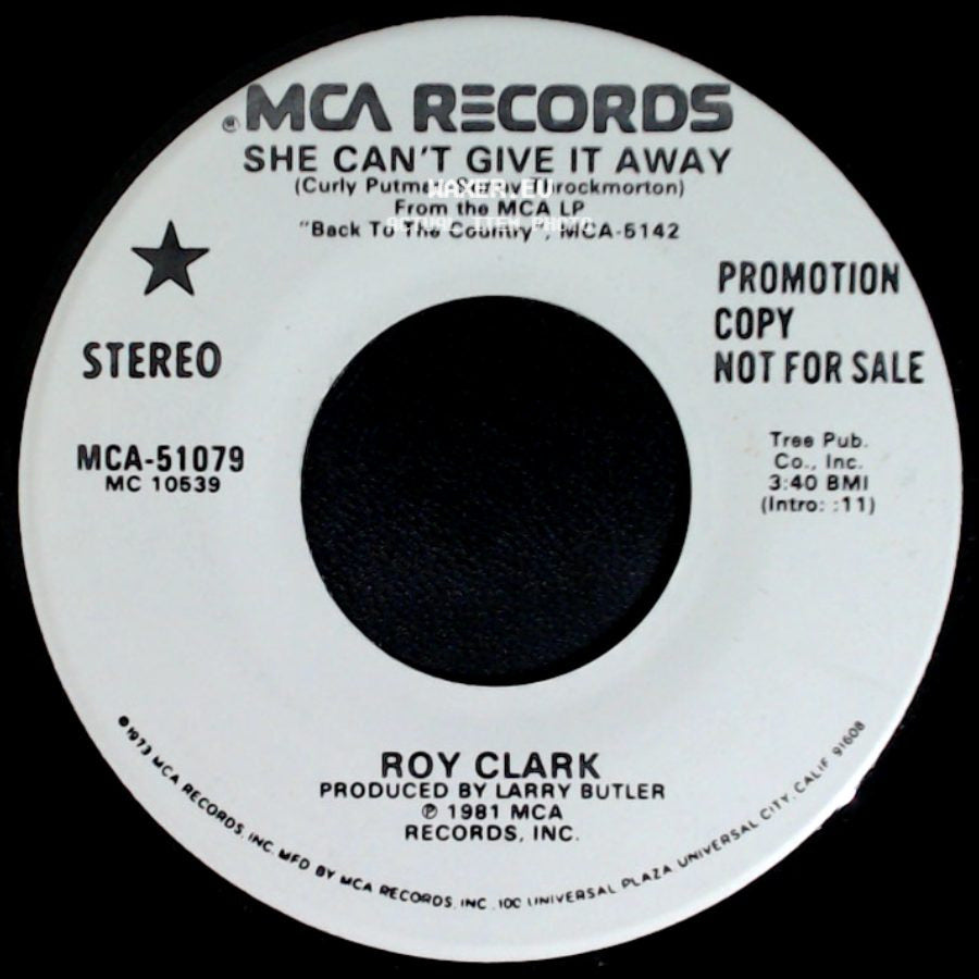Roy Clark - She Can't Give It Away / She Can't Give It Away side A