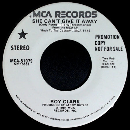 Roy Clark - She Can't Give It Away / She Can't Give It Away side A