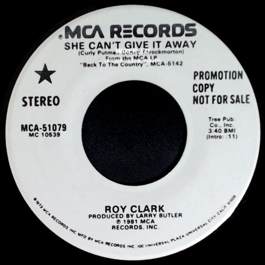 Roy Clark - She Can't Give It Away / She Can't Give It Away side B
