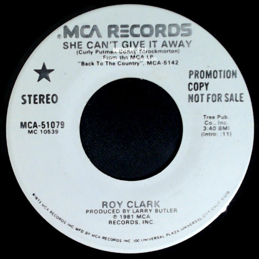Roy Clark - She Can't Give It Away / She Can't Give It Away side A