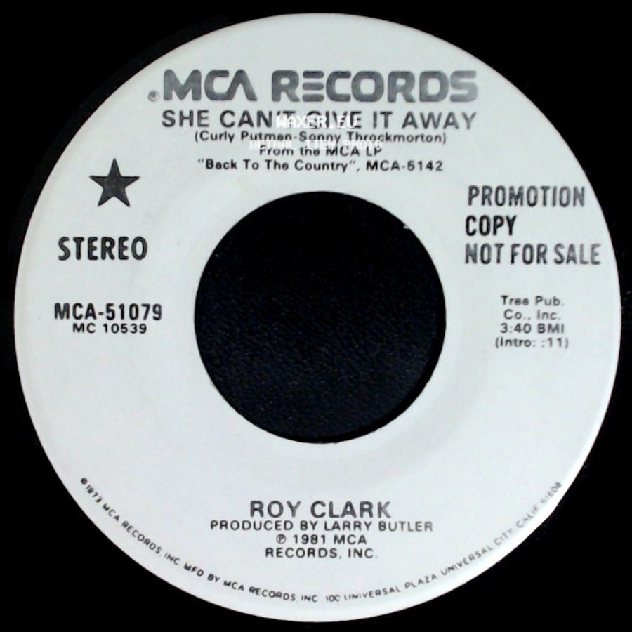 Roy Clark - She Can't Give It Away / She Can't Give It Away side B