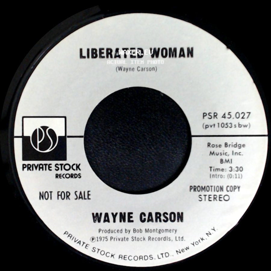 Wayne Carson - Liberated Woman / Liberated Woman side B