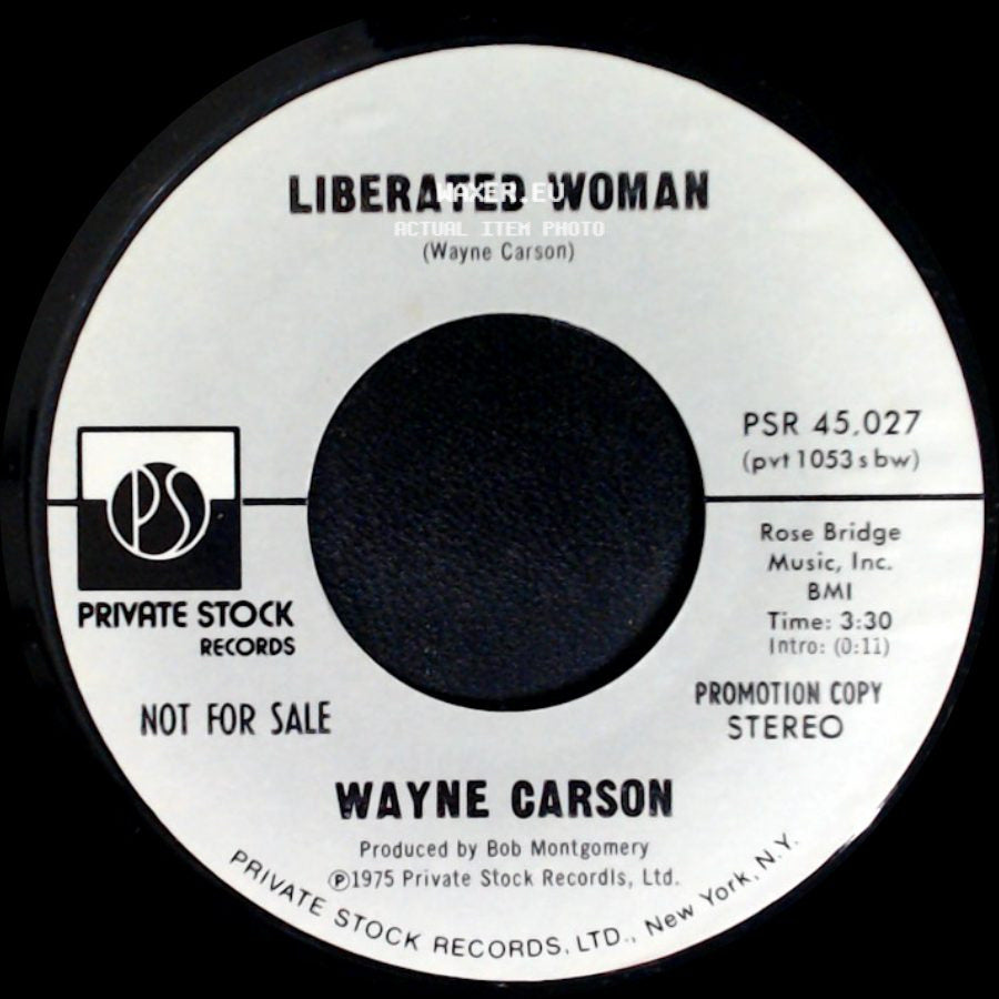 Wayne Carson - Liberated Woman / Liberated Woman side B