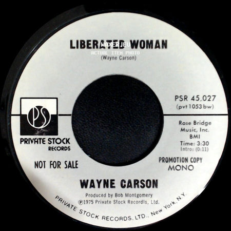 Wayne Carson - Liberated Woman / Liberated Woman side A