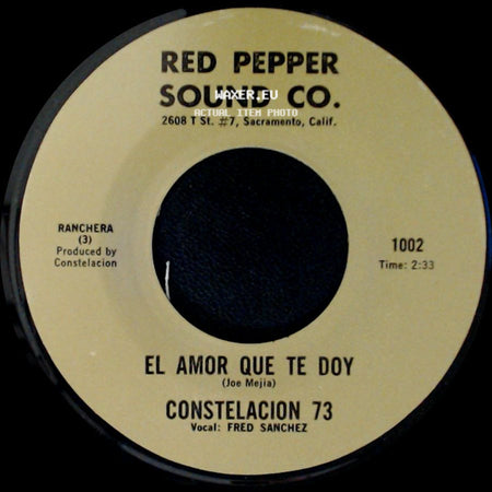 Constelacion 73 - Dichoso / El Amor Que Te Doy side B