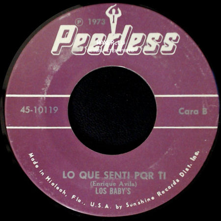 Los Baby's - Promesas De Amor / Lo Que Senti Por Ti side B