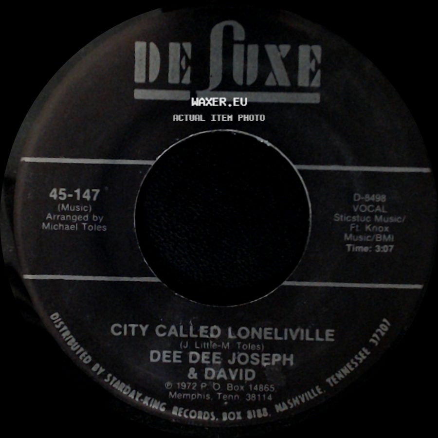 Dee Dee Joseph & David - Devil Made Me Do It / City Called Loneliville side B