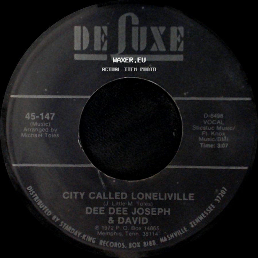 Dee Dee Joseph & David - Devil Made Me Do It / City Called Loneliville side B