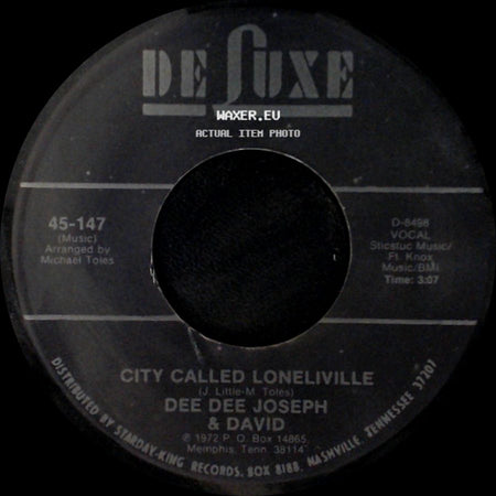Dee Dee Joseph & David - Devil Made Me Do It / City Called Loneliville side B