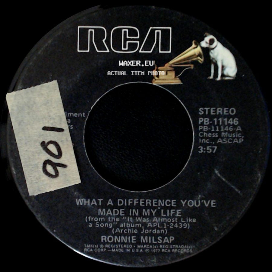 Ronnie Milsap - Selfish / What A Difference You've Made In My Life side B