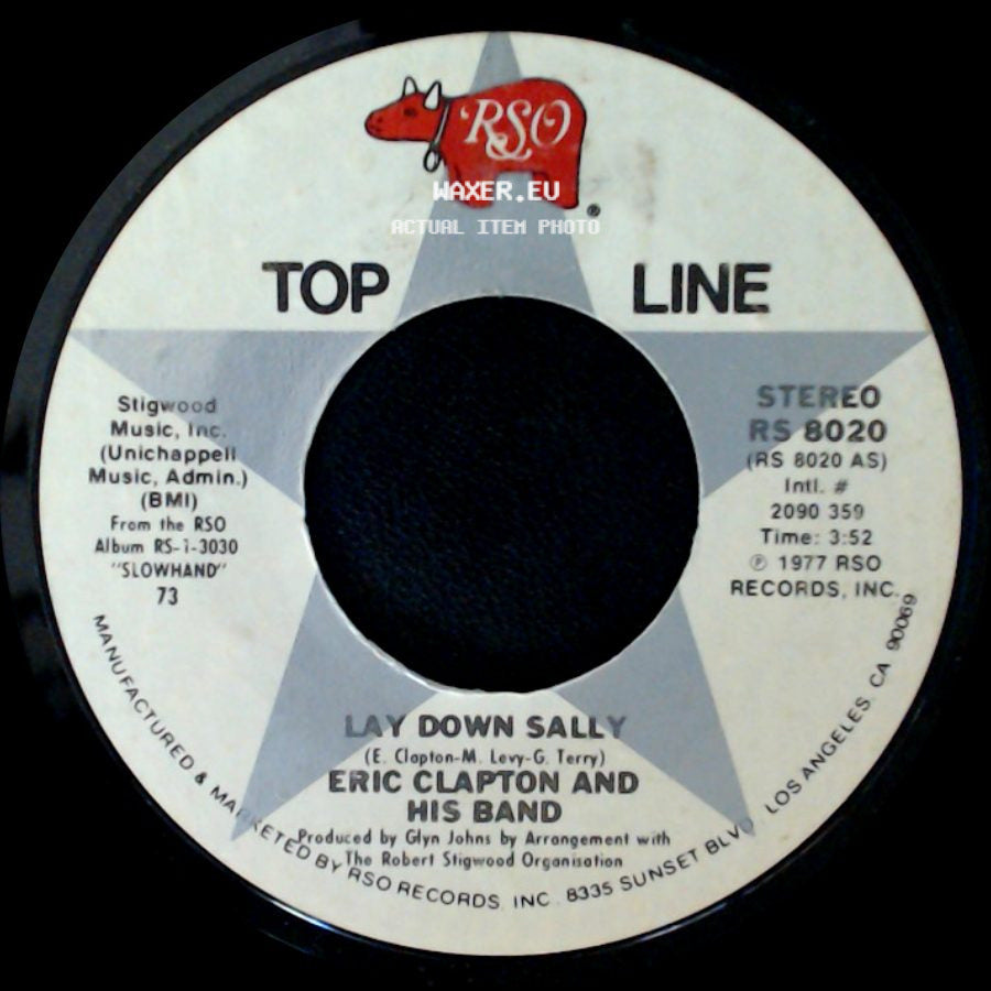 Eric Clapton And His Band - Lay Down Sally / Wonderful Tonight side A